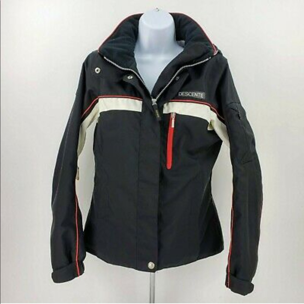 Descente Women's Black, White & Red Snowboarding / Ski / Winter Coat